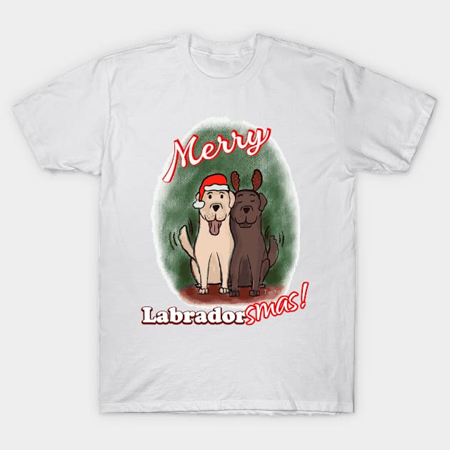 Merry Labradorsmas! T-Shirt by TigrArt